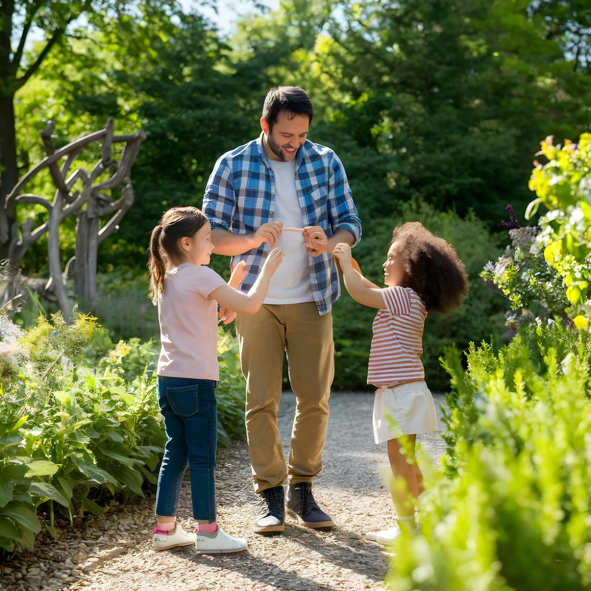 Family in Farm